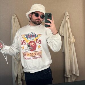 Fun fuzzy white bucket hat